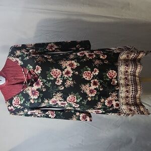 Three Pink Hearts SZ L Dress